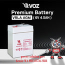 Aki Battery Kering VOZ 6V-4.5Ah