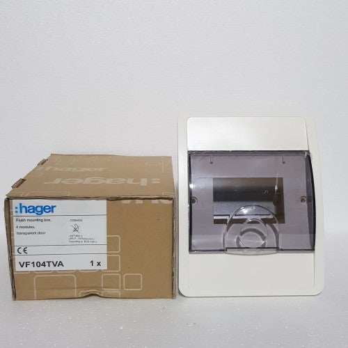 Box MCB Hager COSMOS VF-104TVA 4 Group IB Transparant Cover