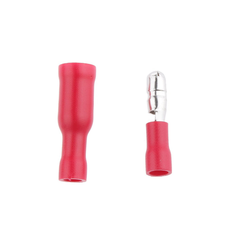 Insulated Female Bullet Disconnector FRD-1.25-156mm red