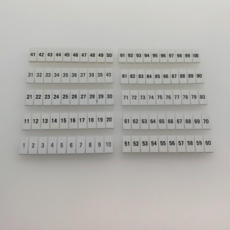 Marking Terminal Blok BLOX ZBF5/H (0) u/ FJ6-2.5K White