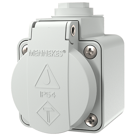 Stop Kontak Mennekes 10081 Walll mounted receptacles Grey IP44