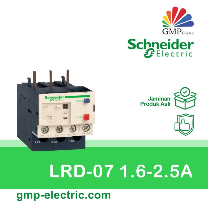 Thermal Overload Relay Schneider LRD-07 1.6-2.5A
