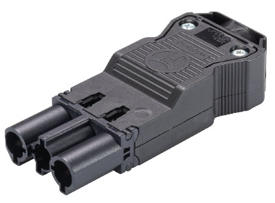 GST 18i3 Male Connector Wieland 3P(L,N,PE) (Main 250V 20A) Dia. 10.5-14.5mm Black 92.932.5053.1