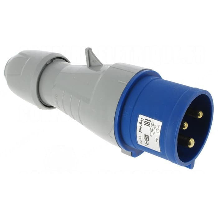 Industrial Plug Legrand 3X32A Blue/White IP44 (555234) NEW