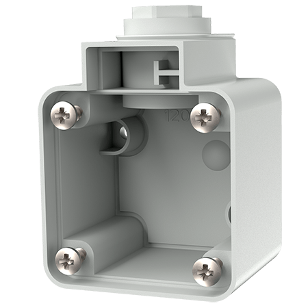 Mennekes 10714 Base for mounted receptacles Cream K