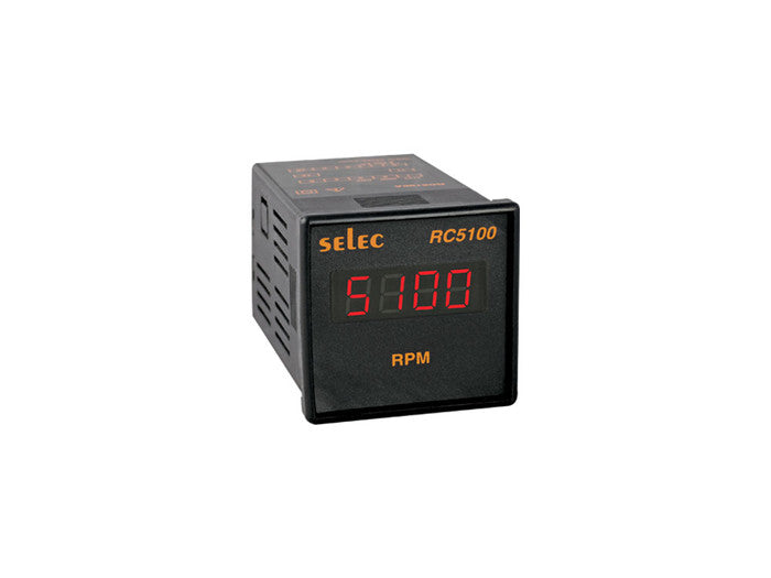 Digital RPM Meter 48x96 Selec RC100 LED 4 Digit 90-270VAC/DC