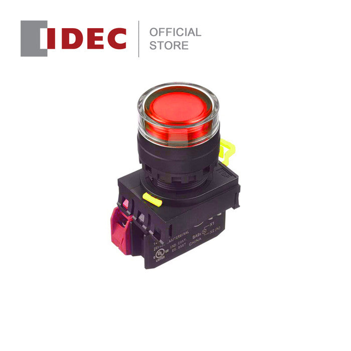 Push Lamp Idec YW1L-MF2E11Q4 22mm 24VDC Red 1NO 1NC