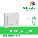 Saklar Schneider KB31_WE_G3 1 Gang 2 Way White Vivace