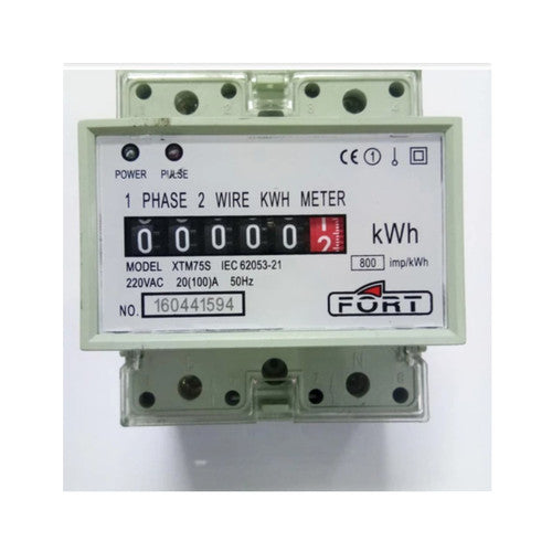KWH Meter Fort Analog XTM75S 1Phase 2W 220V 10(60A)