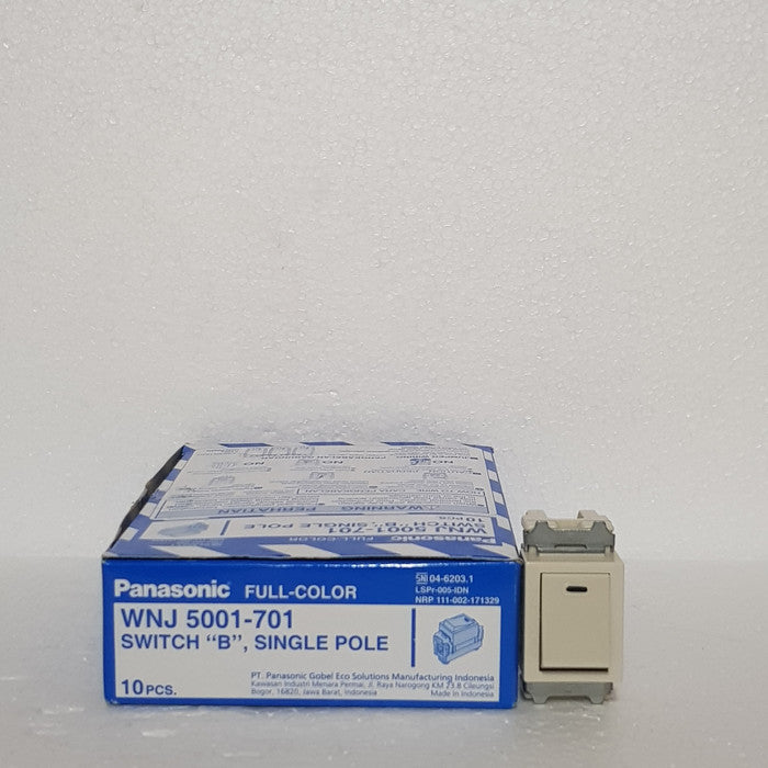 Mata Saklar Panasonic WNJ-5001-7001 "B" 1 Device Cream Full Color Series