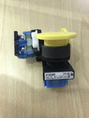 Push Button Switch Fuji Mushroom,AR 22 MOR-10Y Momentary 22 mm Yellow 1 NO