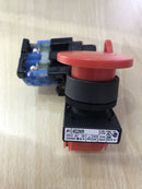 Push Button Switch Fuji Mushroom,AR 22 MOR-01R Momentary 22 mm Red 1 NC