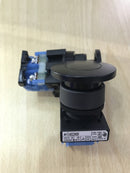 Push Button Switch Fuji Mushroom,AR 22 MOR-10B Momentary 22 mm Black 1 NO