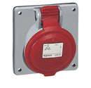 Industrial Panel Mounting Socket Legrand 4x32A Red/White IP44 (555288) NEW