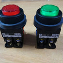 Push Button Lamp Fuji AR30 EOL-11E3R Round (extended), Momentary, INC 24V DC 30 mm Red 1NO+1NC