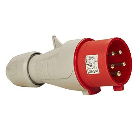 Industrial Plug Legrand 5x16A Red/White IP44 (555129) NEW