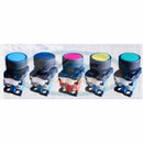 Push Lamp Shemsco AR22EOL-G Round (extended), Momentary, LED 220VAC 22 mm Green 1NO