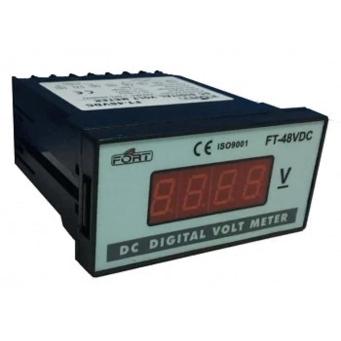 Digital Volt Meter Fort FT48-VDC 48X96 0-600VDC Single Phase 1 Display