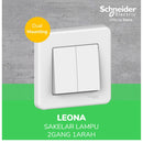 Saklar 2G 1W Leona Schneider LNA0300321