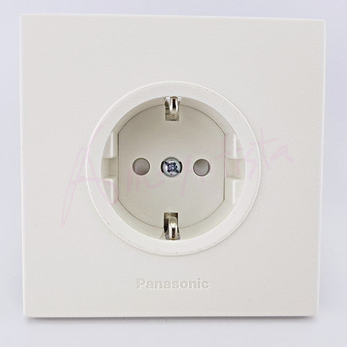 Stop Kontak Arde Panasonic WESJP-1121W Wide Style (CP) White