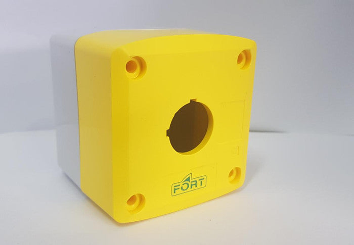 Control Box Fort PVC 1 Lubang 22 mm Grey-Yellow GOB-1A