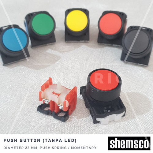 Push Button Switch Shemsco SC-AR-22FOR-G Green