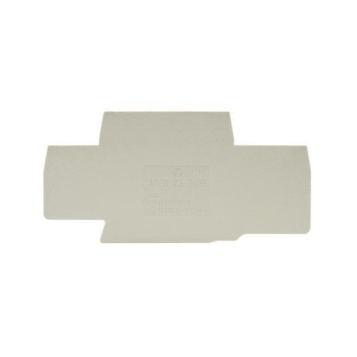 End Plate Terminal Blok Fasis Wieland Double Deck APFN 2.5 E (07.312.7355.0) f/ WTP-2.5/4E Grey