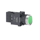 Push Button Lamp Schneider XA2EW33M1 22 mm Plastic Momentary 220VAC Green 1NO
