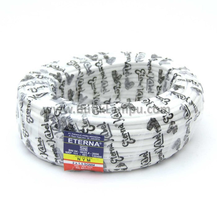 Kabel Power Eterna NYM 2x1,5 mm White 300/500V @50 Mtr