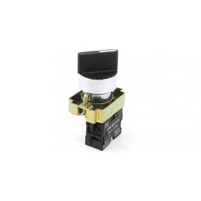 Selector Switch Fort Metal LAY4-BD21, 22mm, 2Posisi Stay Put 1NO