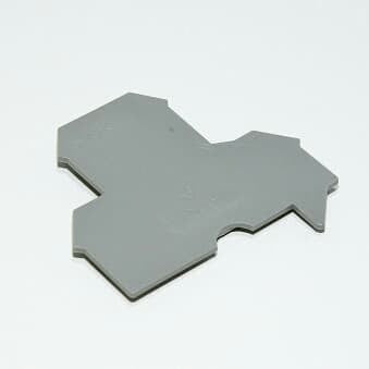 End Plate Wieland Double Deck WKN 2.5E/U(07.312.1755.0) APN-2.5E 2.5mm Grey