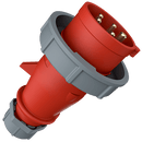 Mennekes 288 Plug 5x16A Red/White IP67 400V (K)