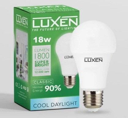 Lampu LED Bulb Luxen Classic 18W CDL 150-240V 100LM/W 6500K