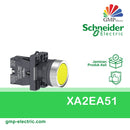 Push Button Schneider XA2EA51 22 mm Plastic Momentary Yellow 1NO