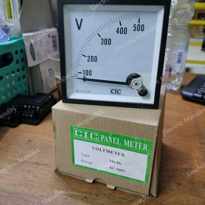 Volt Meter CIC Analog 96x96 mm 0-500VAC