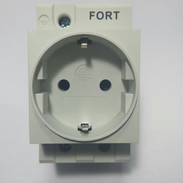 Stop Kontak Fort Rail Mounting 2P+E 16A White FTK-250