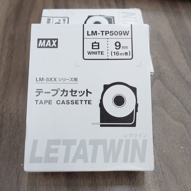 Label Tape Cassete Letatwin LM-TP509W 9 mm White (NEW TYPE)