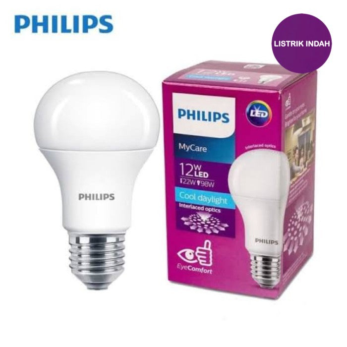 Lampu LED Philips E-27 G3 12W White A60 Mycare