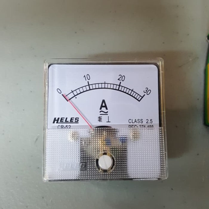 Ampere Meter Heles Direct Dia.45 mm 30A