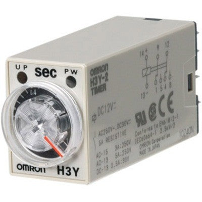 Mini Timer Omron H3Y-2 5S 220VAC H28xW21.5 mm