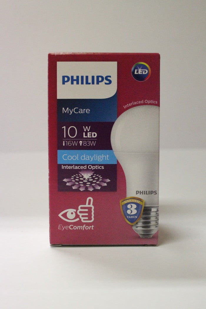 Lampu LEDBulb Philips E-27 10W/83W 6500K White A60 Mycare