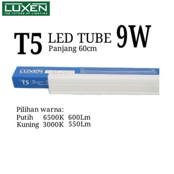 Lampu Luxen TL-9W (wiring ph) White 6500K 60cm