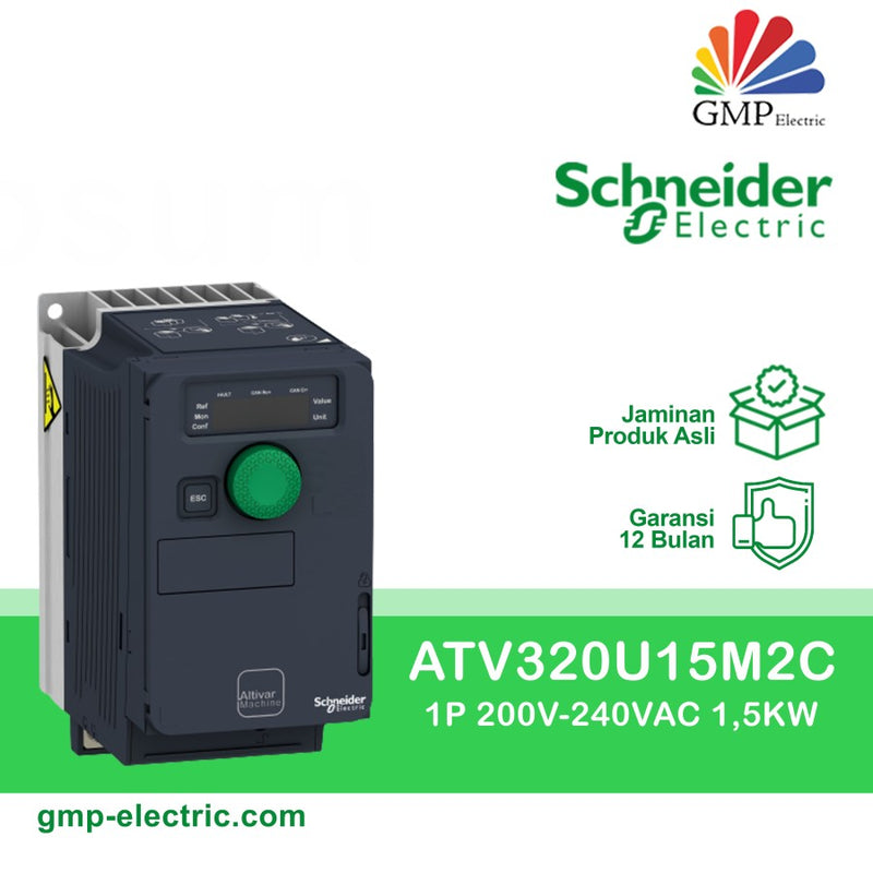 Inverter Schneider ATV320U15M2C 1P 200VAC 1.5KW