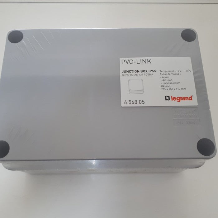 Junction Box Legrand IP55 (656805) 215(H)x150(W)x110(D) Grey