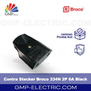 Contra Stecker Broco 334N 2P 6A Black