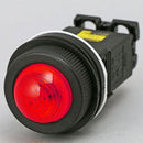 Pilot Lamp Fuji Dome DR 30 DOL M4R Trafo, Inc 220VAC 30 mm Red