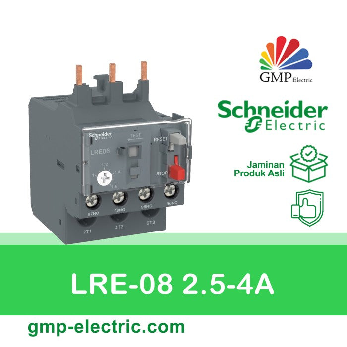 Thermal Overload Relay Schneider LRE-08 2.5-4A