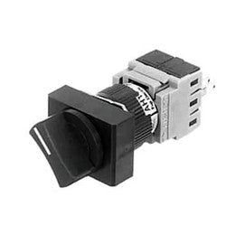Selector Switch Fuji AH164-P2B11 Stay Put 2 Posisi 16 mm Black 1NO+1NC