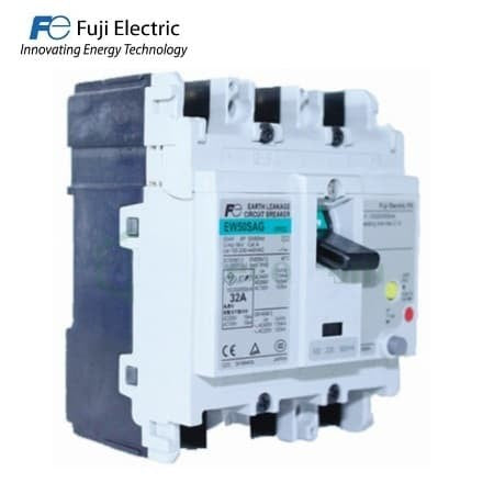 ELCB Fuji EW 125 RAG 3P 100A 50kA 100/200/500/1000mA