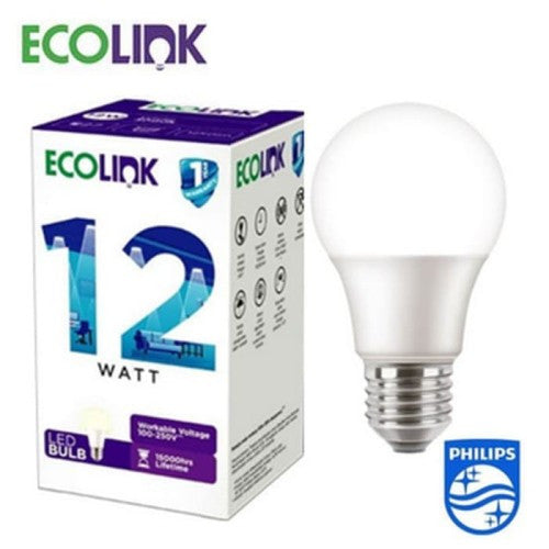 Lampu LED Bulb Ecolink- 12W E-27 White (6500K)
